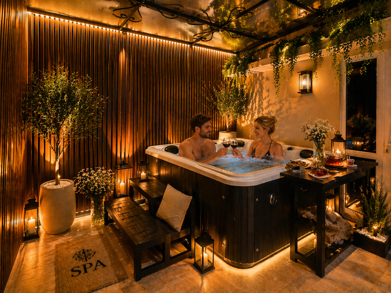 SOLÉA Boutique & Spa có bồn sục jacuzzi cao cấp