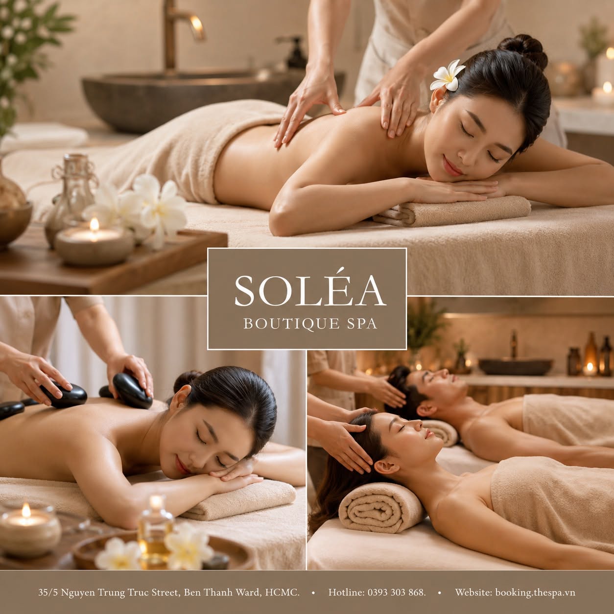 Không gian phòng massage cặp đôi riêng tư và yên tĩnh tại Quận 1