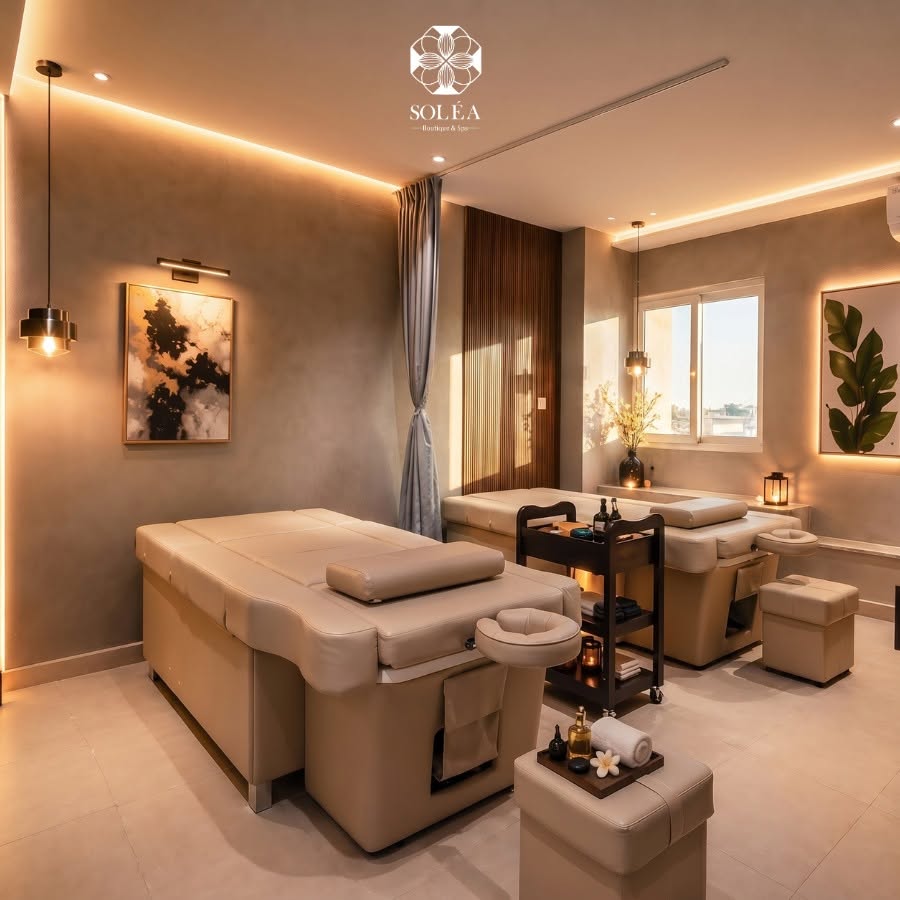 Không gian phòng trị liệu aroma massage tại SOLÉA Boutique Spa Quận 1
