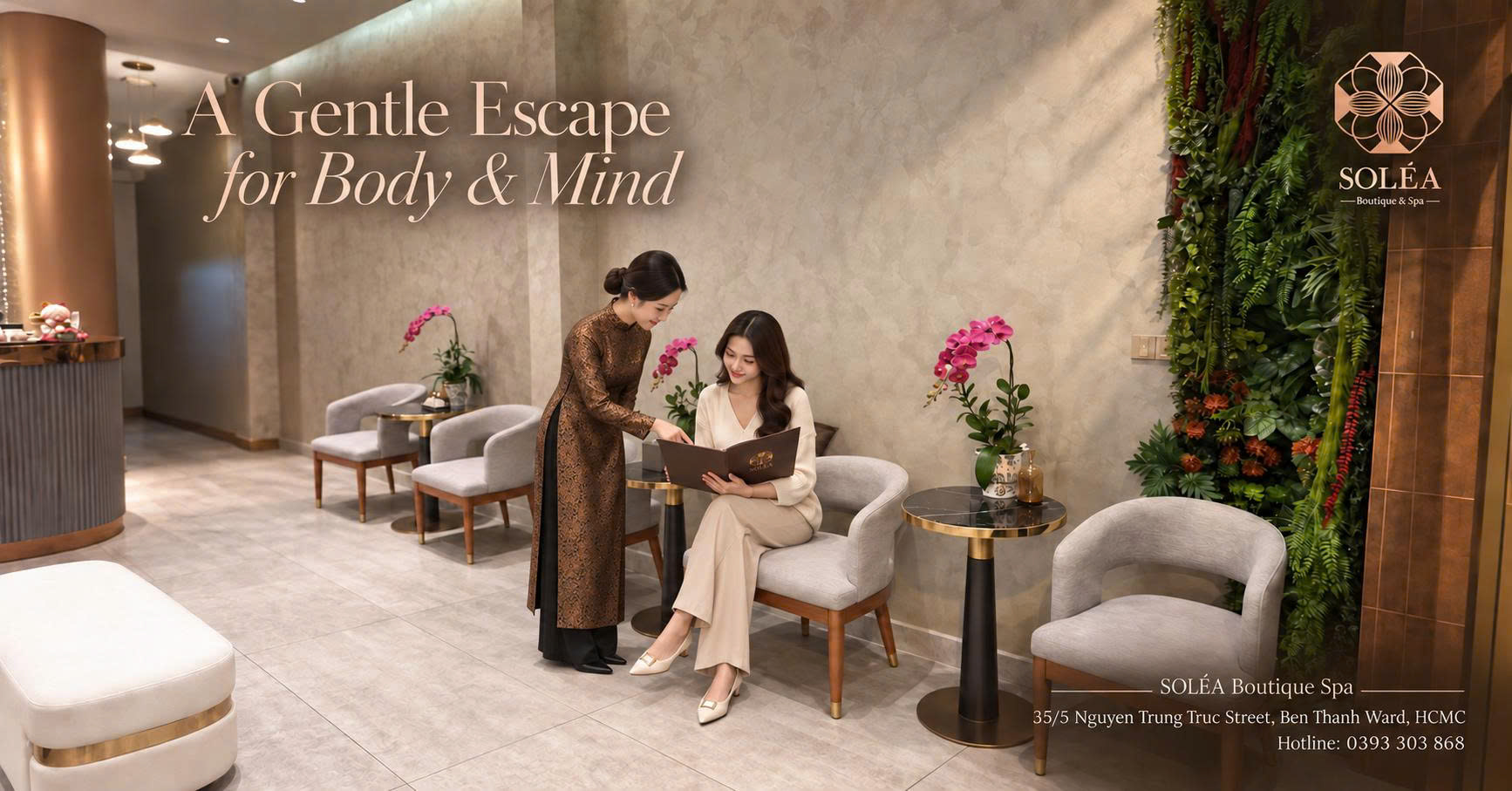 Một chốn dừng chân êm đềm, tách mình khỏi nhịp phố xá nhộn nhịp quanh khu vực Bến Thành.